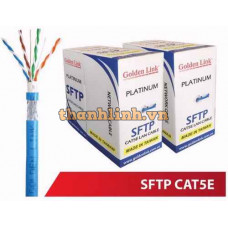 Thùng 100M Cáp mạng Chống Nhiễu SFTP CAT 5E Golden Link - Xanh Dương